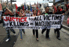 Civil society groups march to condemn the Maguindanao Massacre.