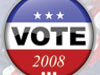 Vote 2008 pin