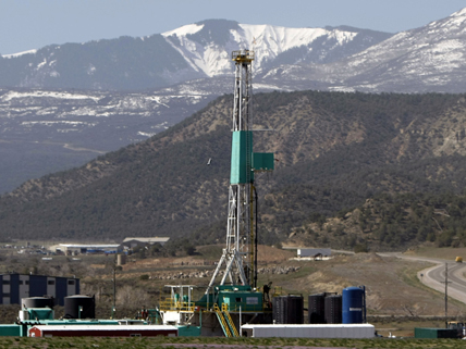 fracking drill rig