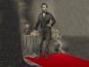 image of Abraham Lincoln on a red carpet