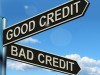 intersection of Good Credit and Bad Credit street signs